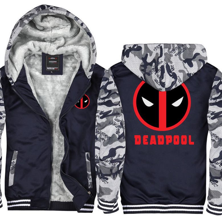 casaco deadpool com capuz