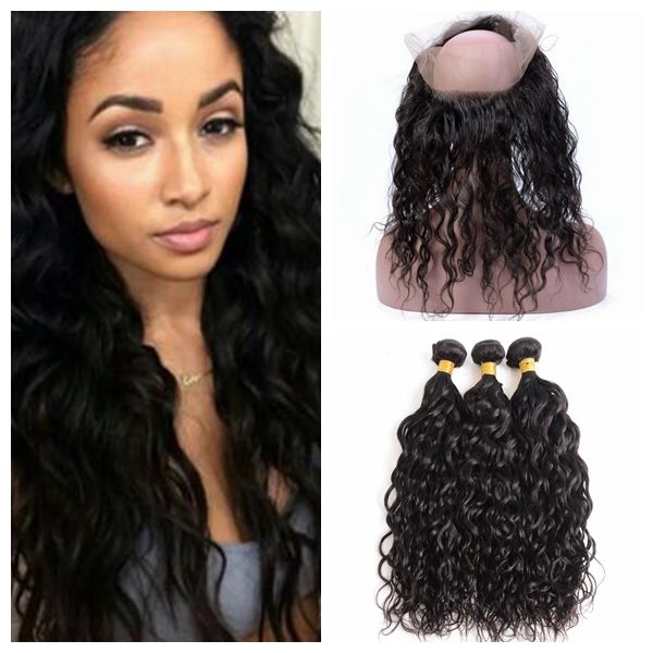 Huihao Brazilian Human Hair Weave Bundles Wet And Wavy Water Wave