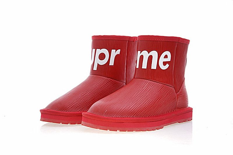 LOUIS VUITTON X SUPREME UGG Wool Boots 