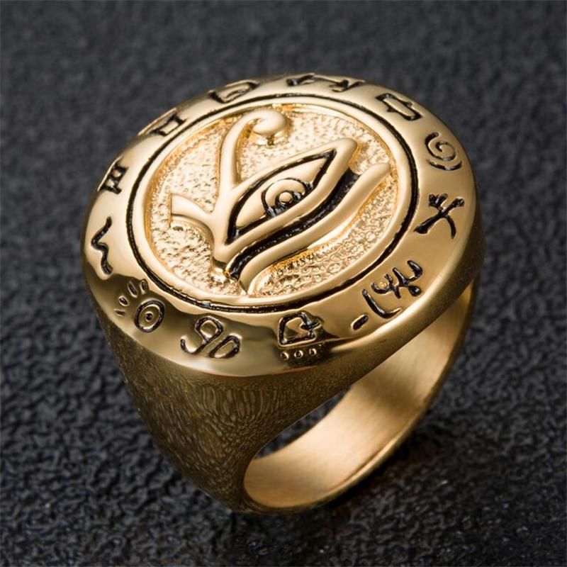 eye of horus ring gold