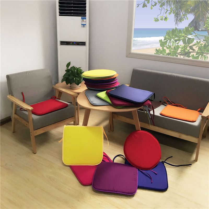 Solid Office Home Dining Chair Seat Pad Student Study Living Room