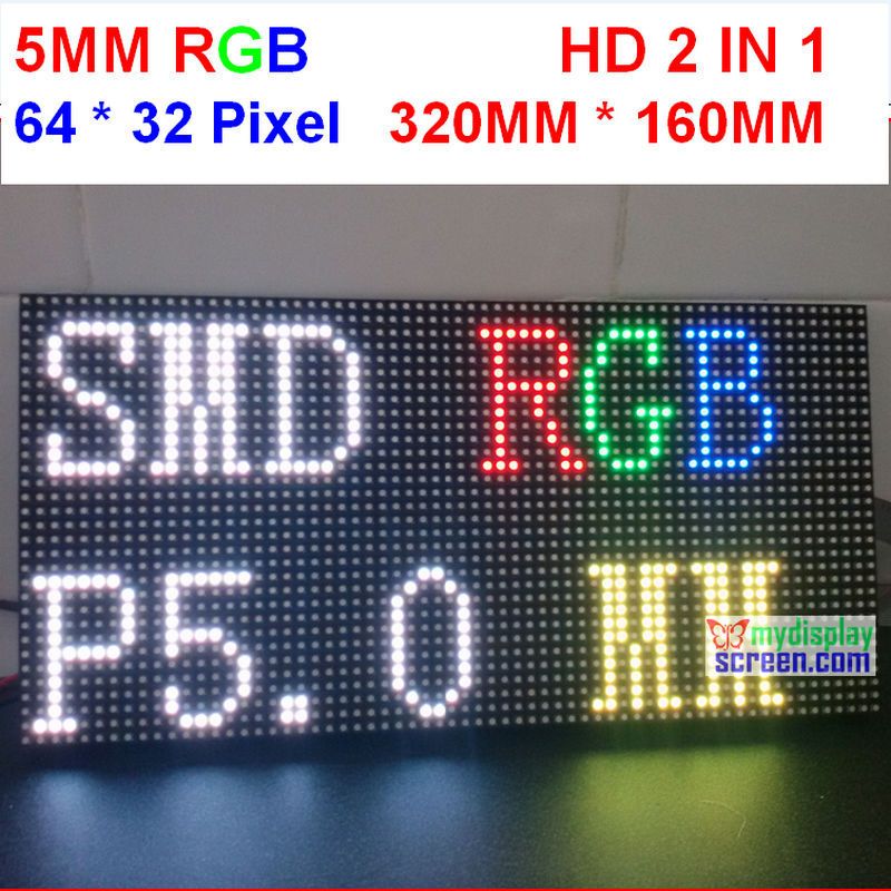 led display size