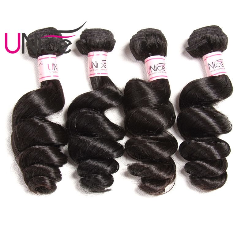 Unice Hair 3 4 5 Bundles Brazilian Indian Loose Wave Remy Bundle