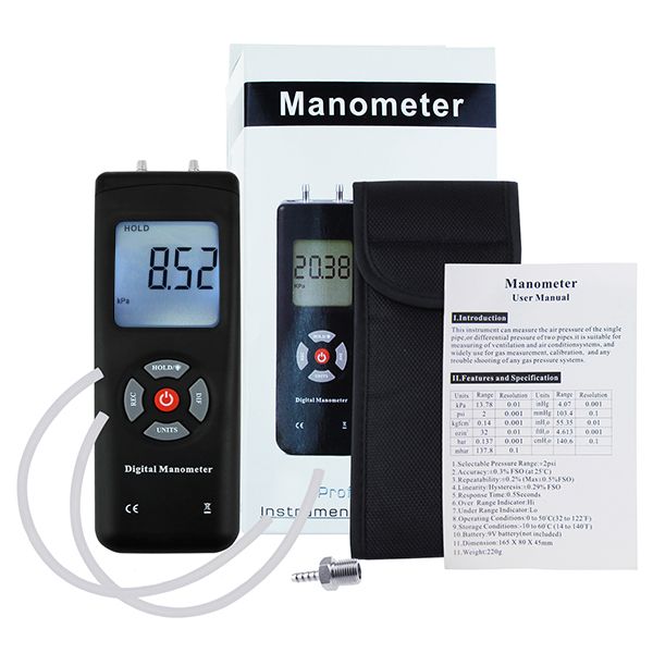 electronic gas pressure gauge