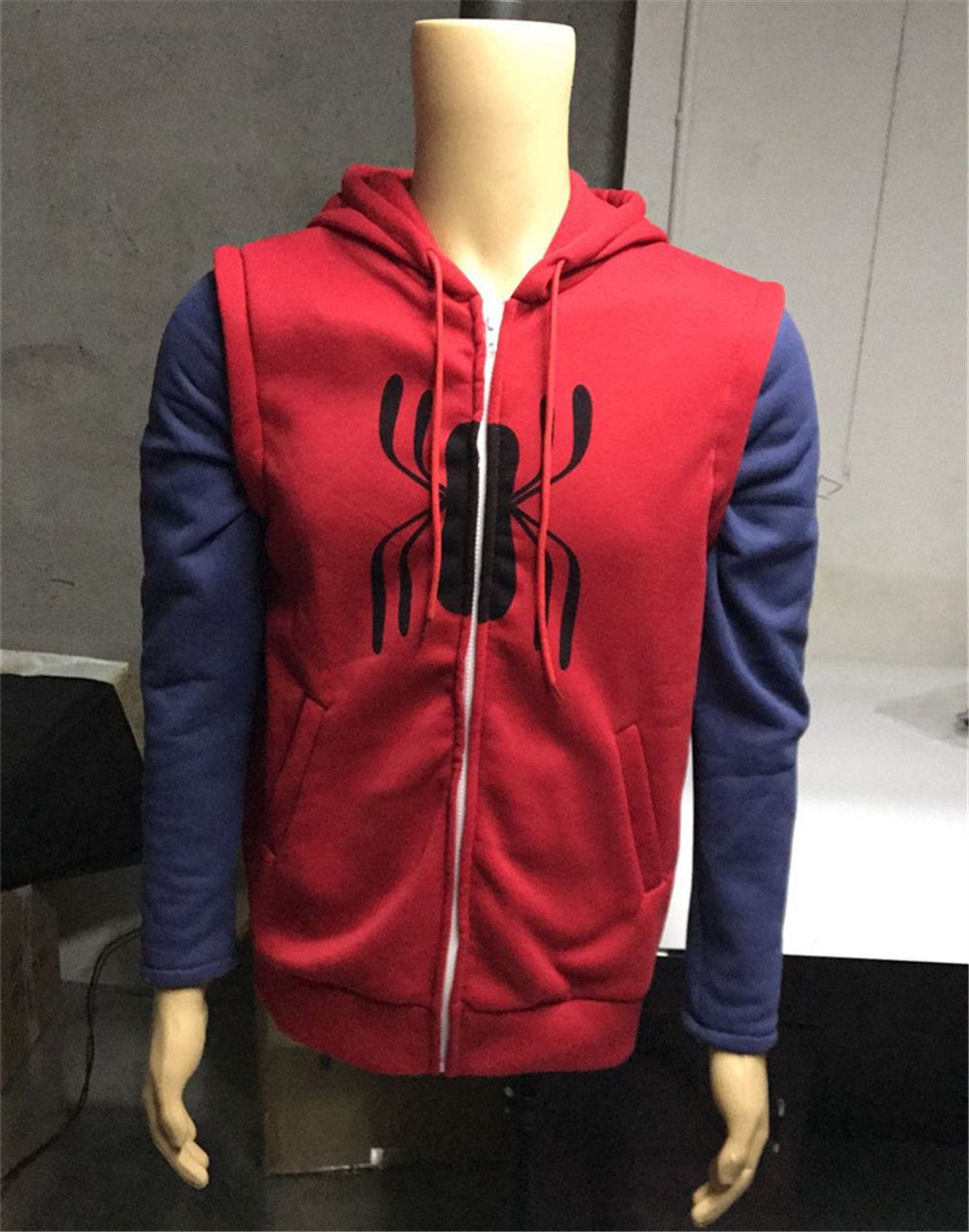 spiderman moletom com capuz suit