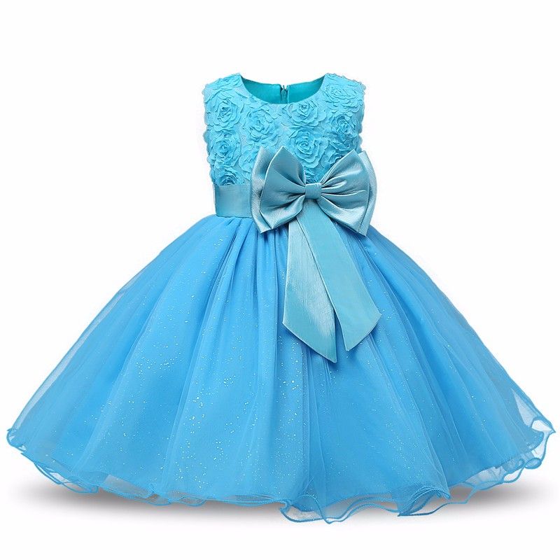 blue christening dress