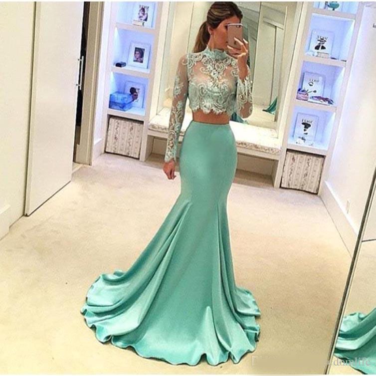 Mint Green Mermaid Style Prom Dresses Long Sleeve High Quality Sheer Lace Special Occasion Party Dress For Evening Gowns Cheap From Zaomeng321 113 97 Dhgate Com Mint Green Mermaid Style Prom Dresses Long Sleeve High Quality Sheer Lace Special Occasion Party Dress For Evening Gowns Cheap From Zaomeng321 113 97 Dhgate Com