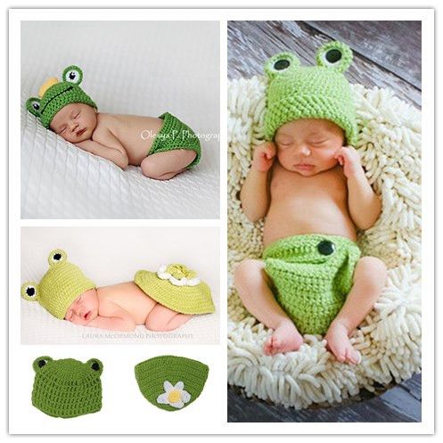 crochet frog hat
