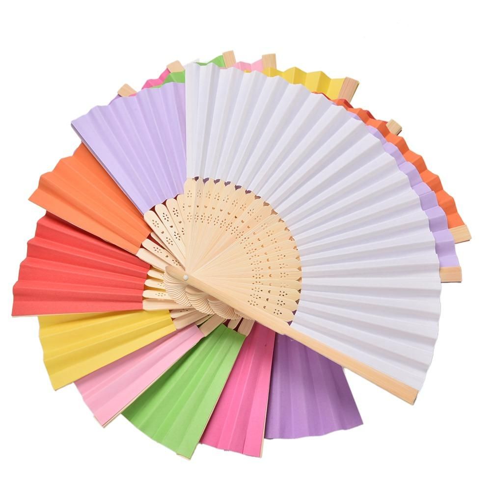 wedding paper hand fans