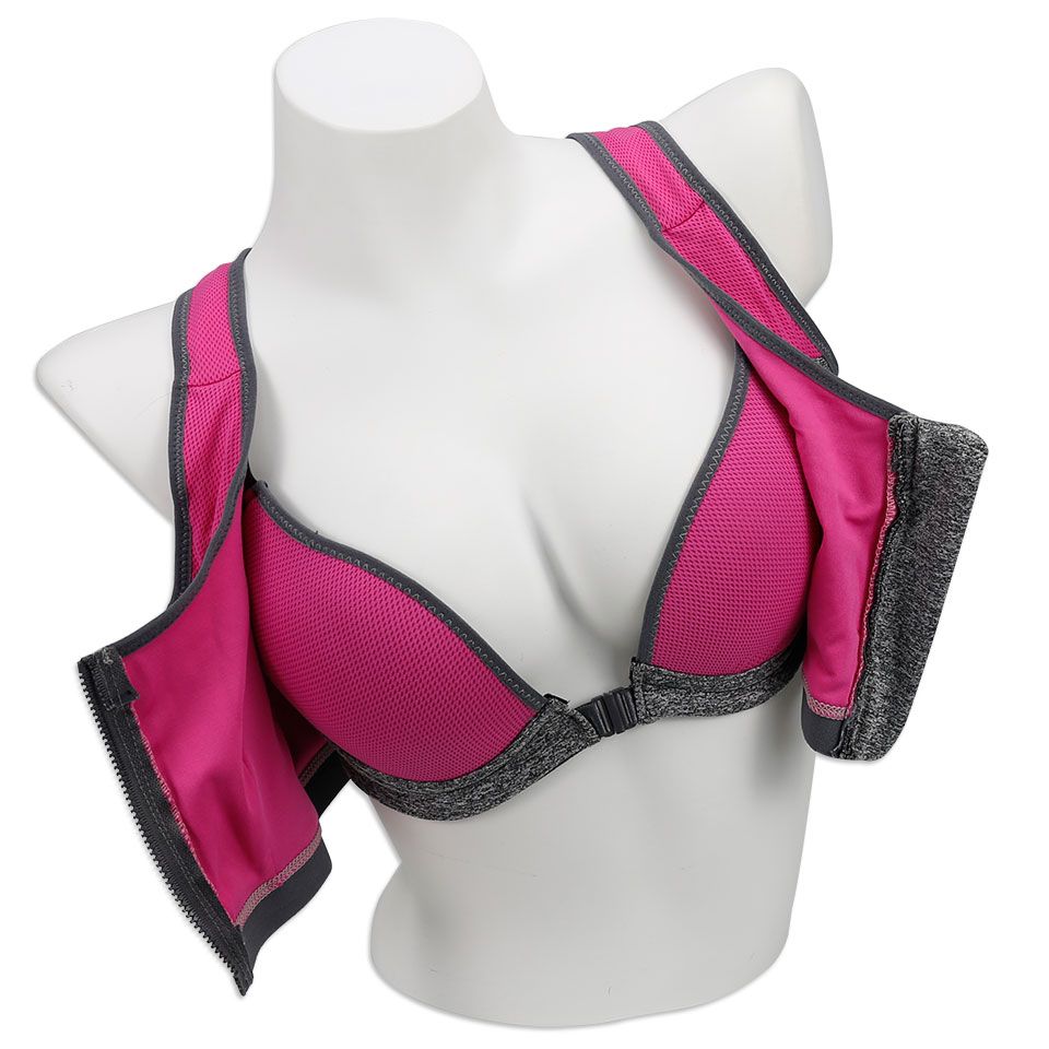 zipper front closure bras