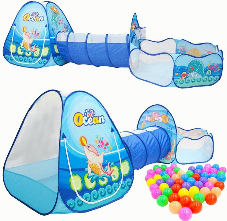 ball pit and tunnel