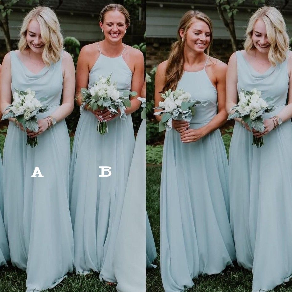 bridesmaid dresses silver sage