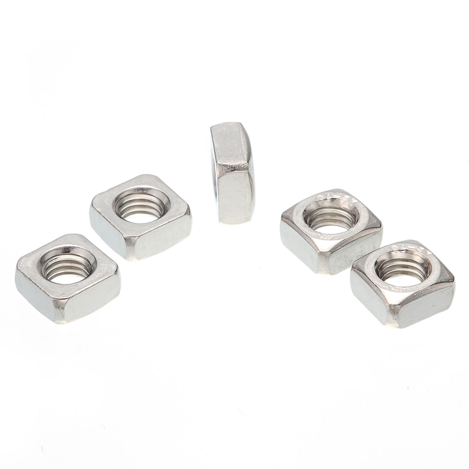 50 Pack Free UK Delivery A2 Stainless Steel M5 Square Nut Square Nuts 5mm Metric Thread