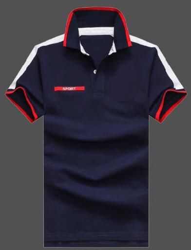 Compre Diseñador De Marca Hombres De Verano Camisa Polo Sólido Big Horse SPORT Camisas Polo De Los Hombres Tops De Algodón De Manga Corta Camisetas Polos Azul Marino A 21,74 € Del