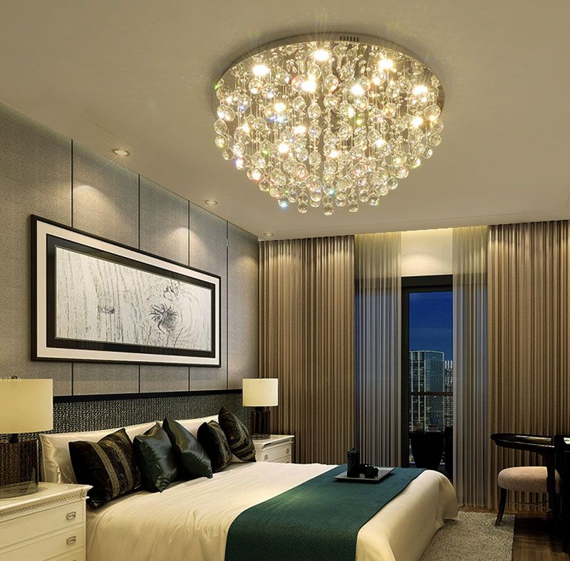 2020 Crystal Lamp Ceiling Lamp Living Room Lamp Round Master