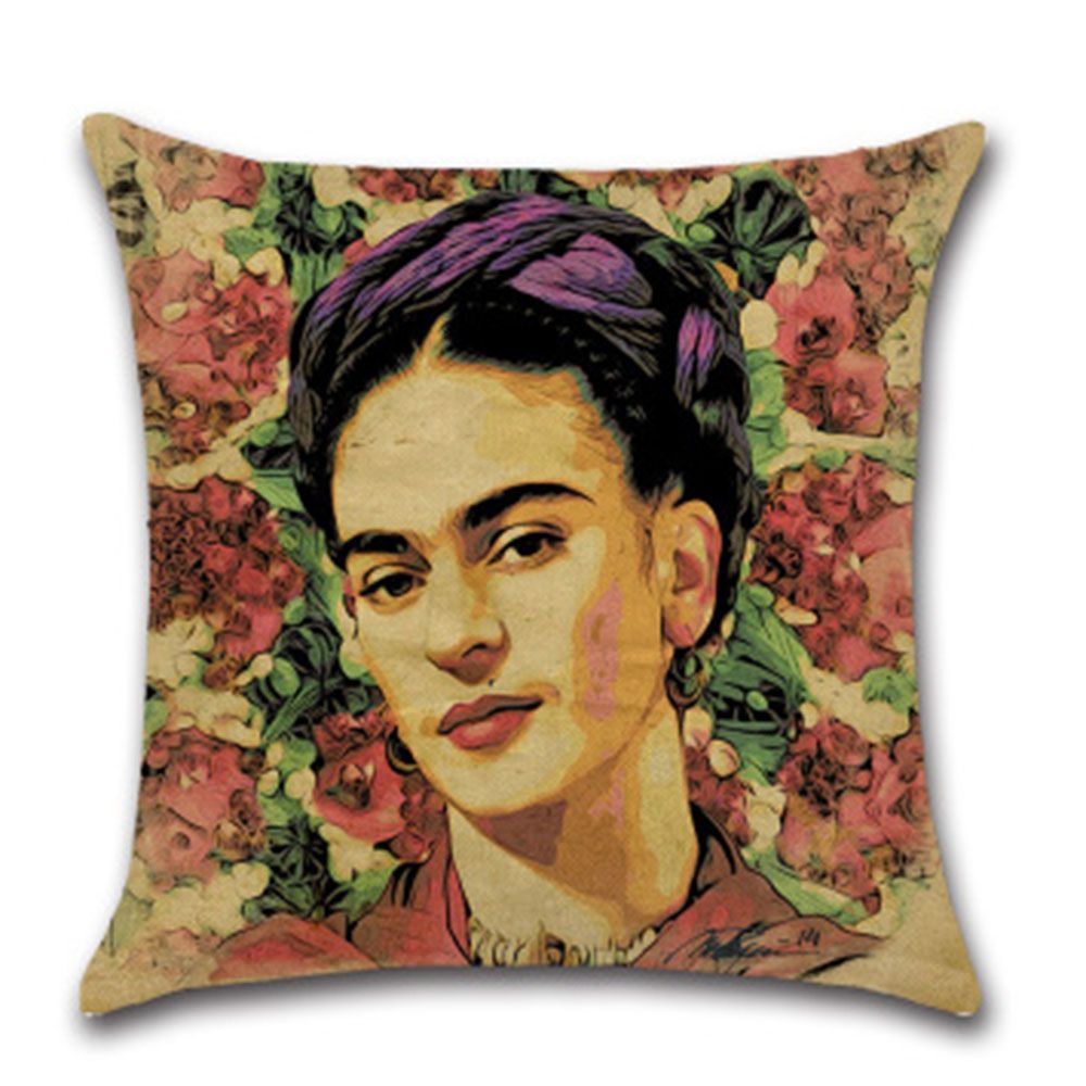 Adatto per Frida Kahlo ， pittore autoritratto fodera per cuscino fodere decorative per cuscini per divani per soggiorno camera da letto decorazioni per la casa 45 x 45 cm 