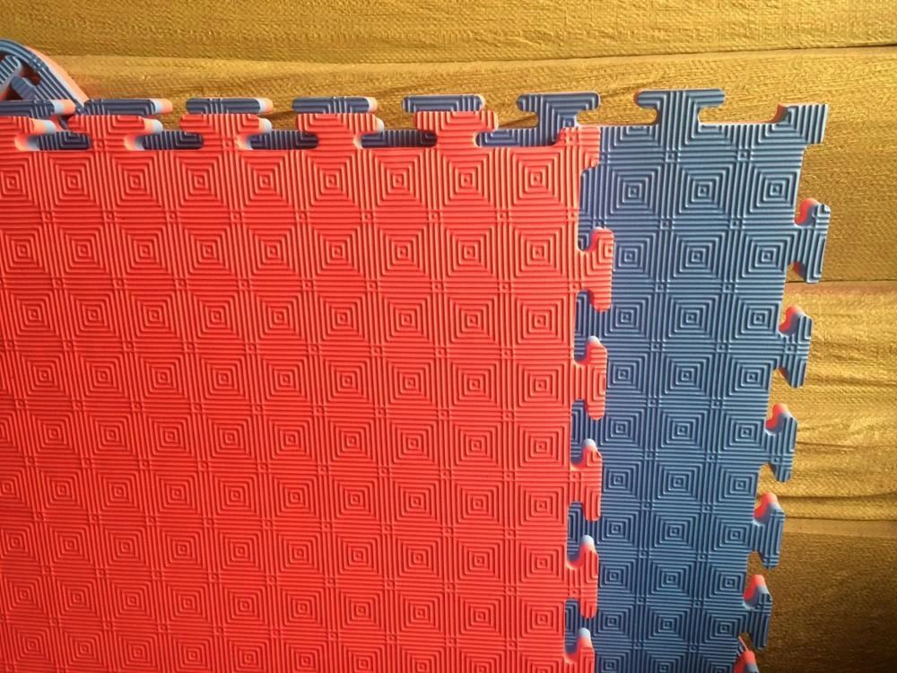Wood Pattern Eva Material Tatami Grappling Taekwondo Mat Foam Flooring