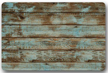 Rustic Old Barn Wood Door Mats Indoor Bathroom Kitchen Decor Rug