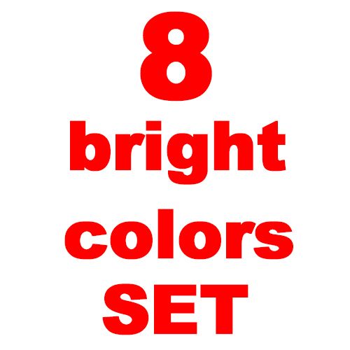 8 bright colors