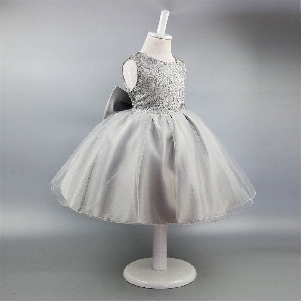 Compra Fiesta Grande Del Arco Magnífico Vestidos Bebés Vestido De Encaje  Ceremonias Ropa Vestidos De Flores Elegante De La Princesa Bautizo Ropa  Barato | Entrega Rápida Y Calidad | Es.Dhgate