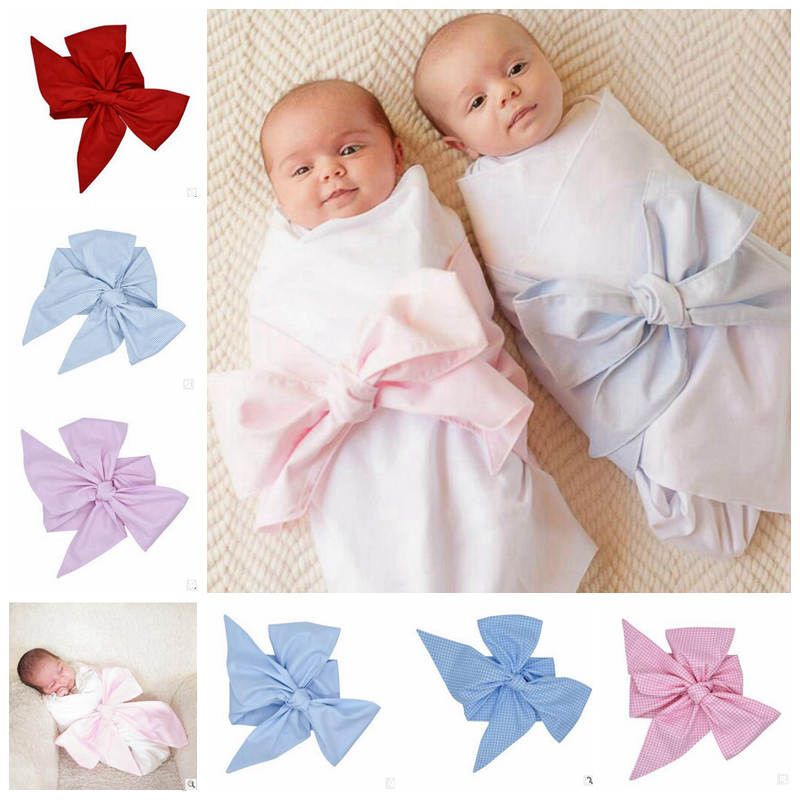 baby girl swaddle and bow