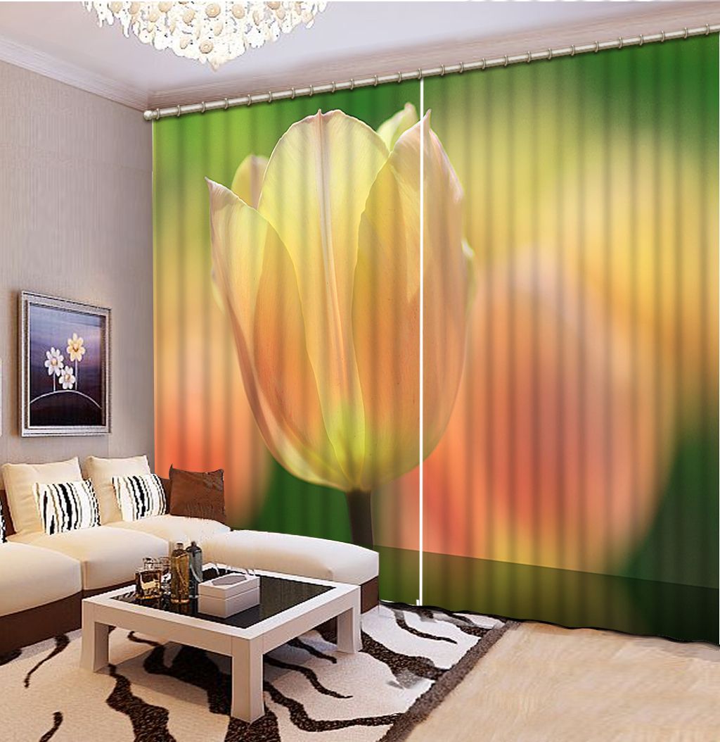 Chinese Curtain Decoration 3D Brief Tree Curtains Bedroom Living Room Curtain 