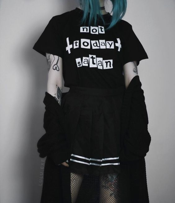 graphic goth tee
