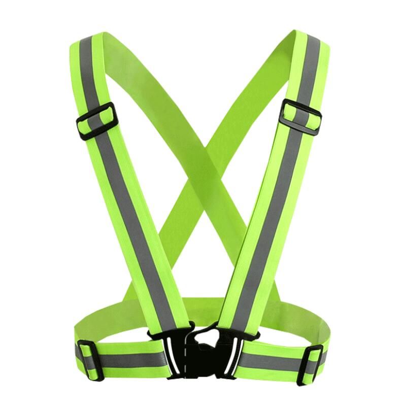 3 unids / lote Chaleco reflectante de seguridad Cinturón elástico trabajo Uniformes Construcción Tráfico