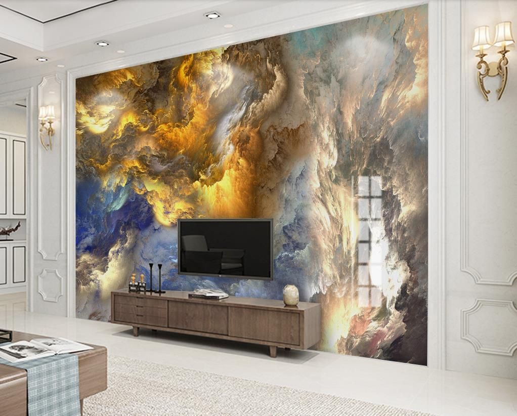 Brush Dark Blue Splash Abstract Wallpaper A Bold, 48 OFF