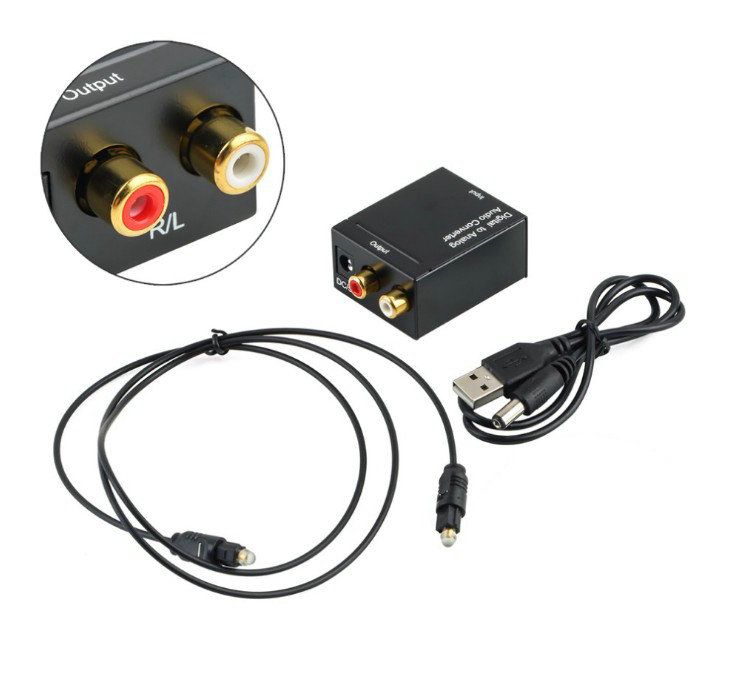 Adaptador convertidor de audio digital a Coaxial óptico señal al convertidor de