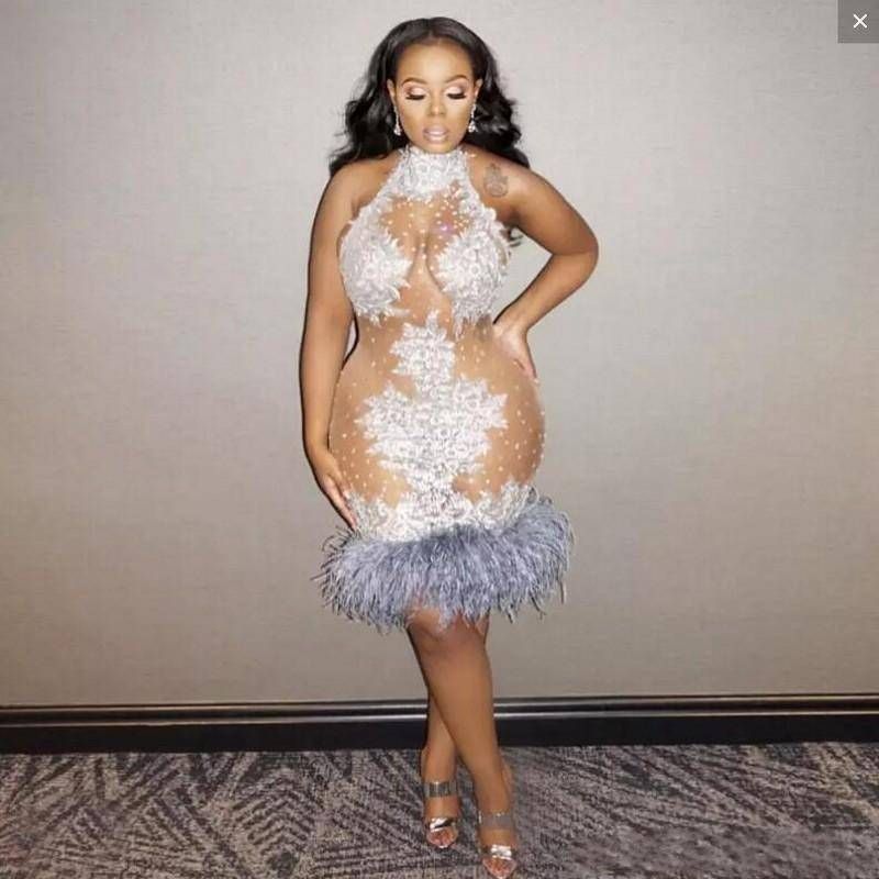 feather homecoming dresses