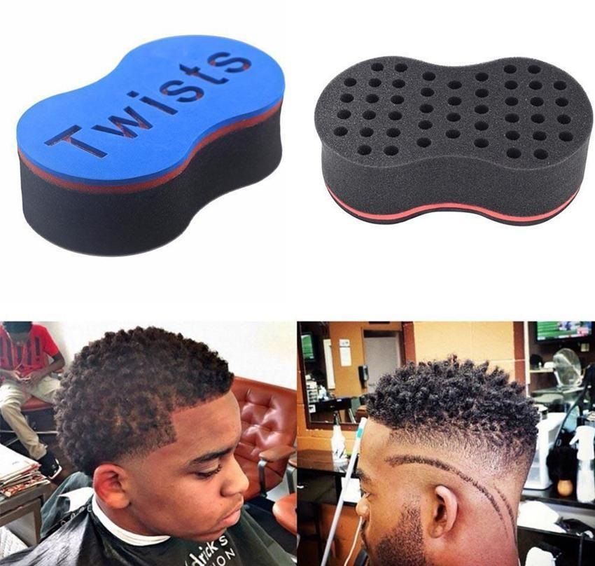 Magic Double Head Sponge Men Barber Hair Brush Black Dreads Locking Afro Twist Curl Coil Brush Magic Double Head Sponge Men Barber Hair Brush Black Dreads Locking Afro Twist Curl Coil Brush
