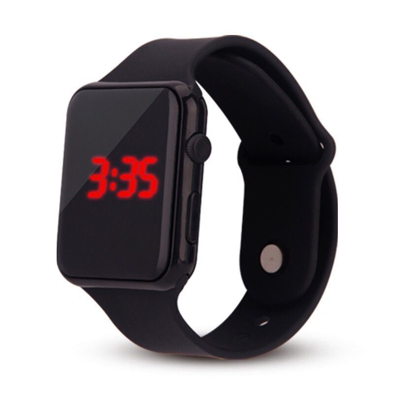 rubber led watch