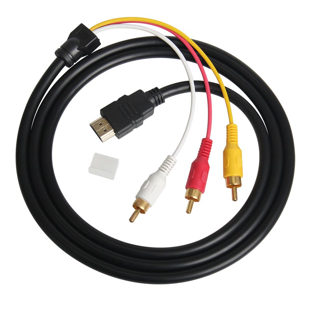 300pcs 1.5M HDMI 3 RCA Cable Adaptador para DVD HDTV STB hdmi