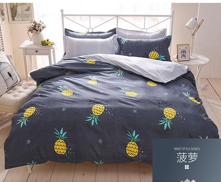 Home Decor 3d Pineapple Comforter Bedding Set Tropical Fruit Print