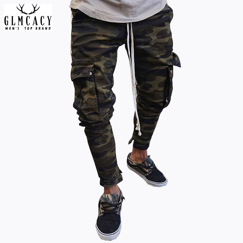 mens cargo pants with drawstring ankle