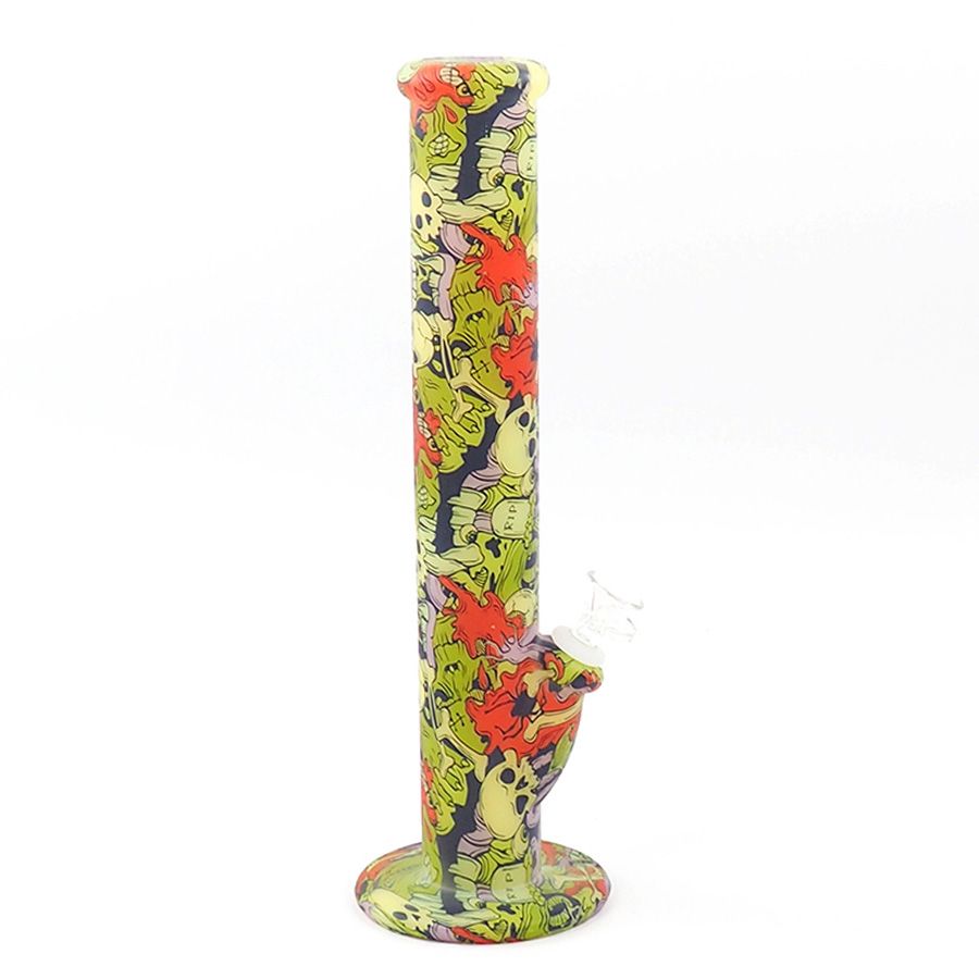 Wholesale Limited Edition Silicone Water Bong With Printed Pattern