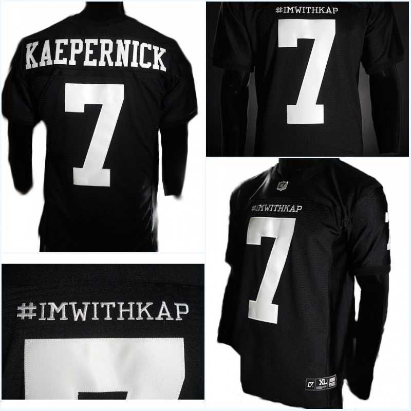 black and white kaepernick jersey