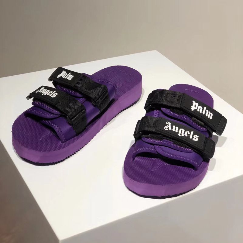 Palm Angels Suicoke Slides In Purple