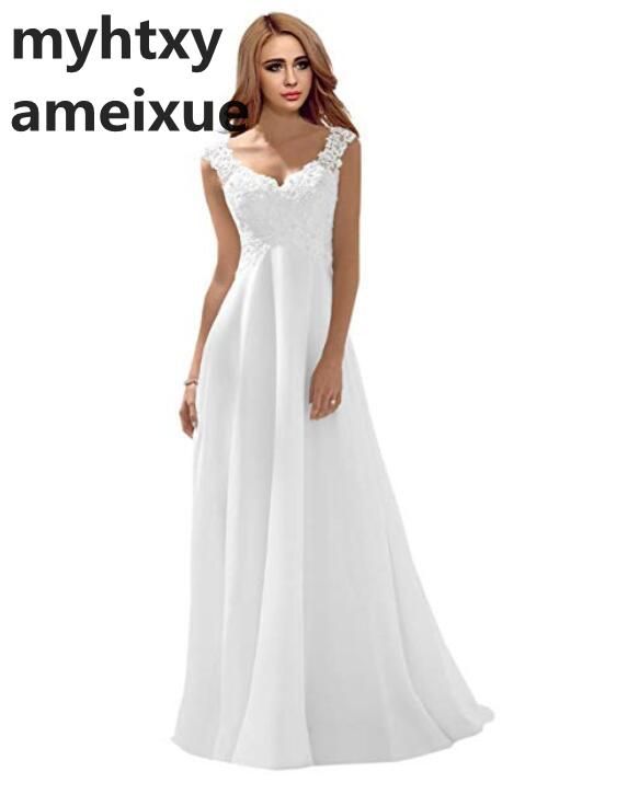 Boho Spitze Brautkleid Garten Strand Hochzeit 2 Teilig M Schleppe