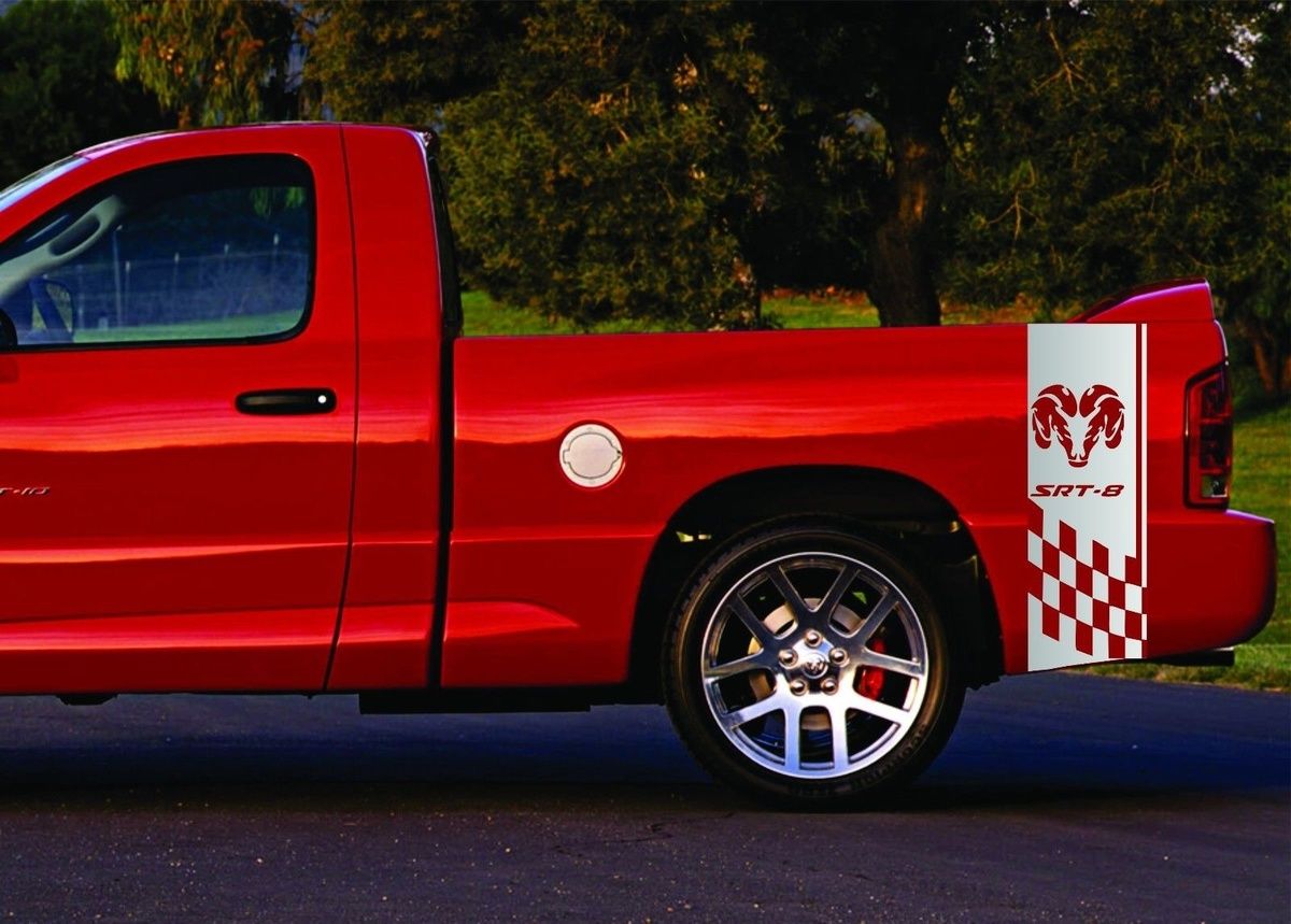 Dodge Ram 1500 Vinilo Calcomanías de raya lateral