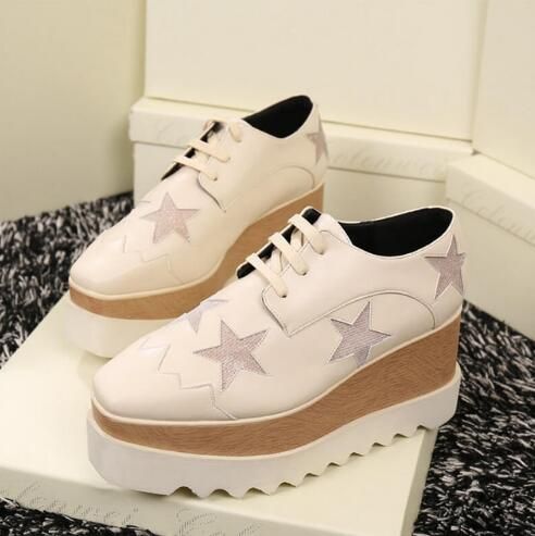 Acquistare Vendita Calda Piattaforme Donna Scarpe Con Tacchi Elyse In  Broghe Ricamate Con Zeppa In Legno Piattaforma Scarpe Stringate Anteriori  Donna Economico | Consegna Veloce E Qualità | It.Dhgate