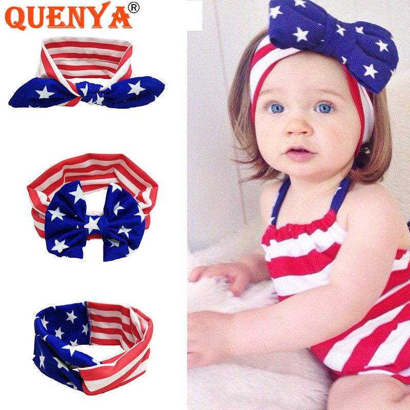 4th of july baby headband