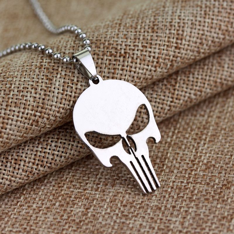 skull head necklace
