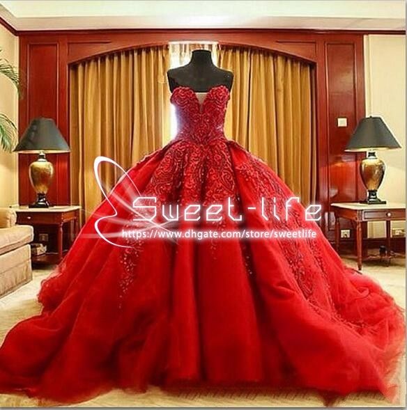 red wedding dresses 2018