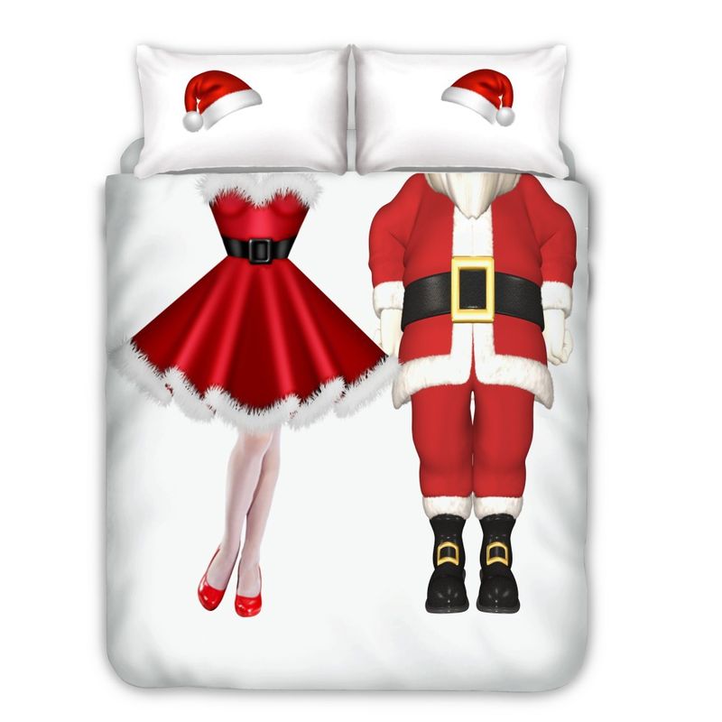 Christmas Children Kids Single Double Bedding Duvet Cover Twin