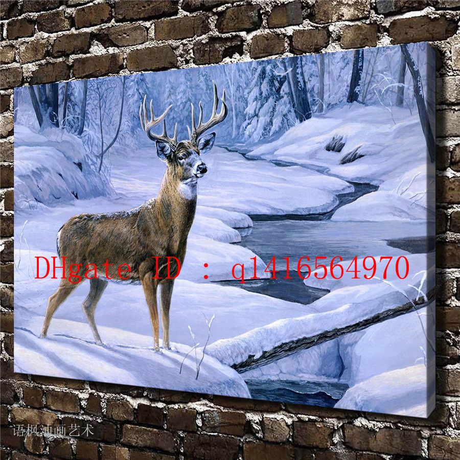 2020 Animal Deer Hunting Canvas Prints Wall Art Oil Painting Home Decor 16x24 12x18 Unframed Framed From Q1416564970 10 2 Dhgate Com