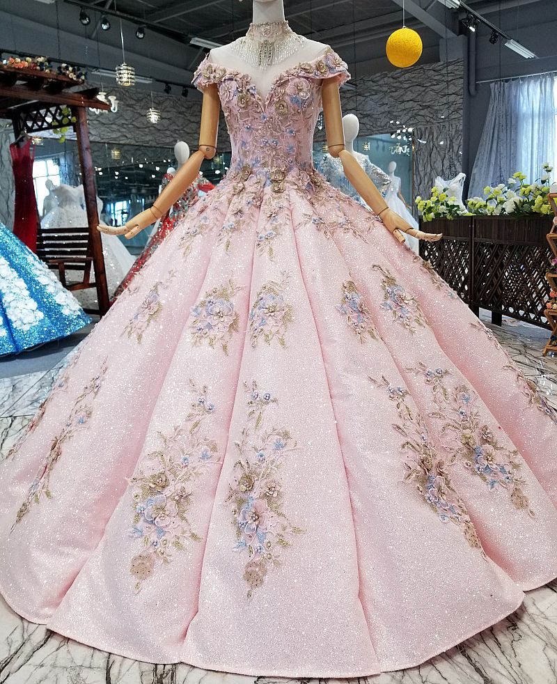 pink gown for party