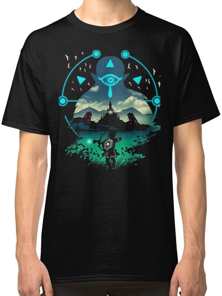 Zelda Breath Of The Wild Black T Shirt 