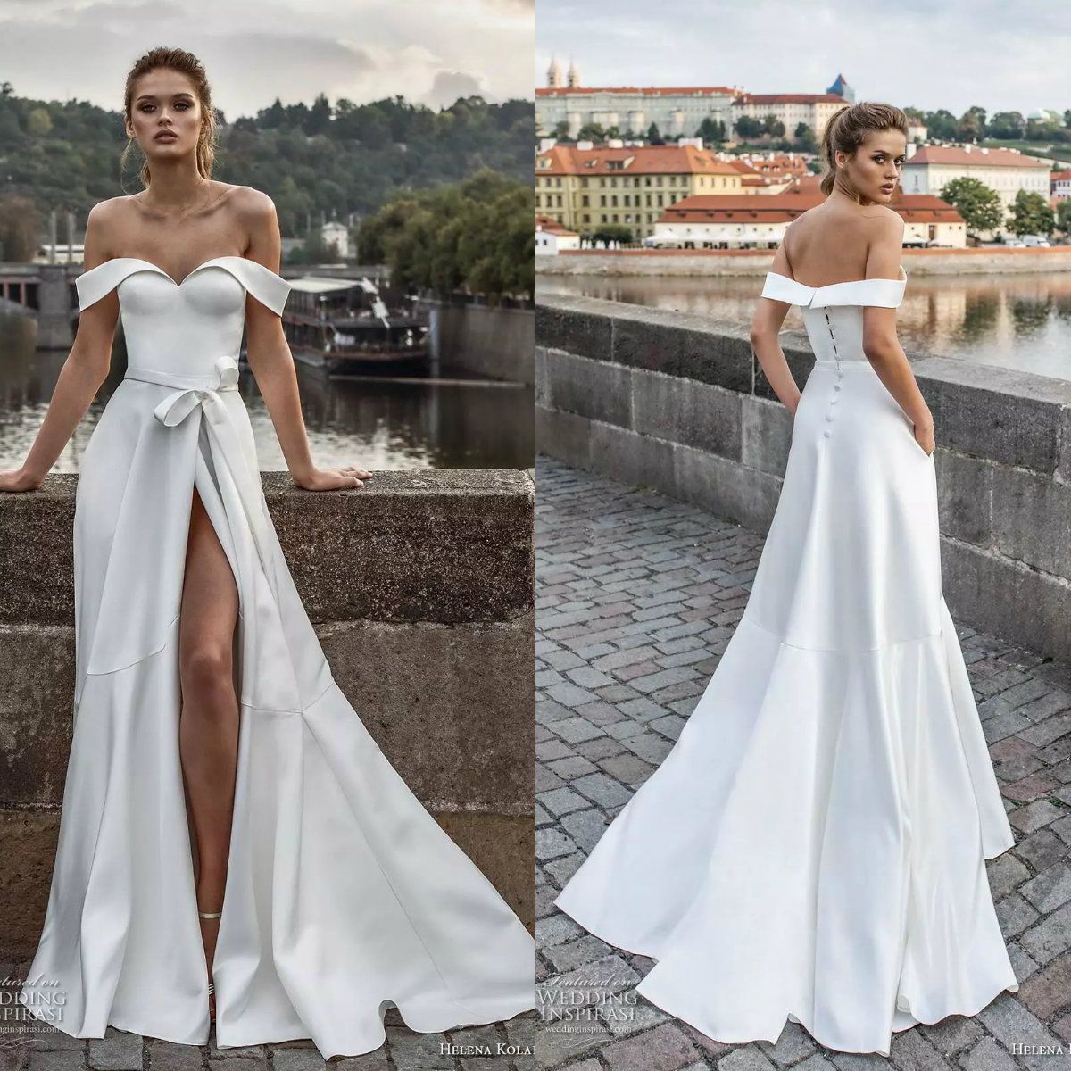 satin designer dresses